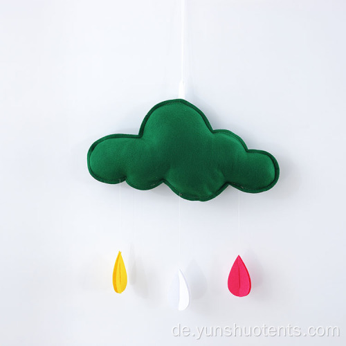 Wolken und Regentropfen Zimmer Kindergarten Ornamente